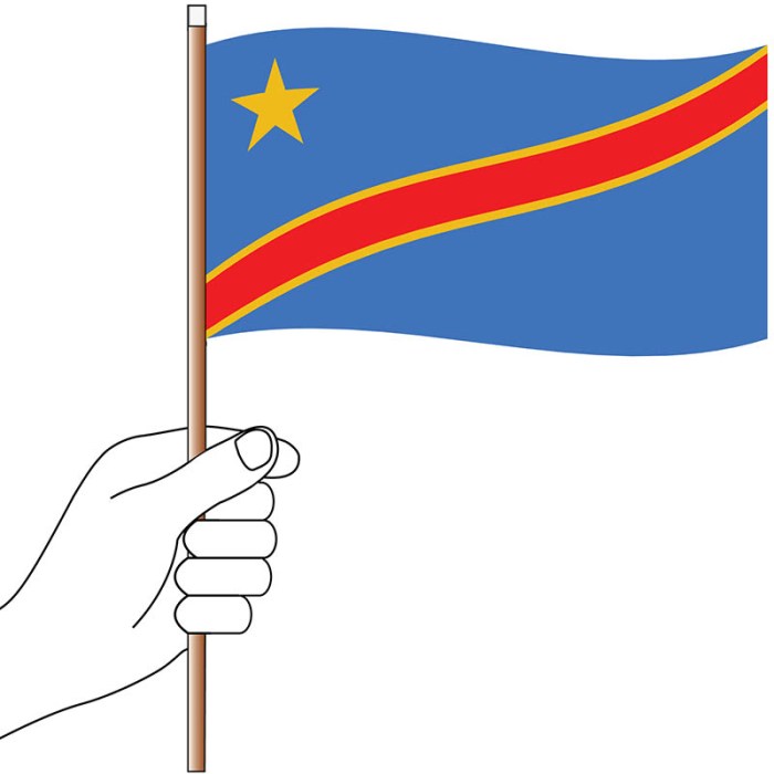 Congo Hand Flag Handwaver