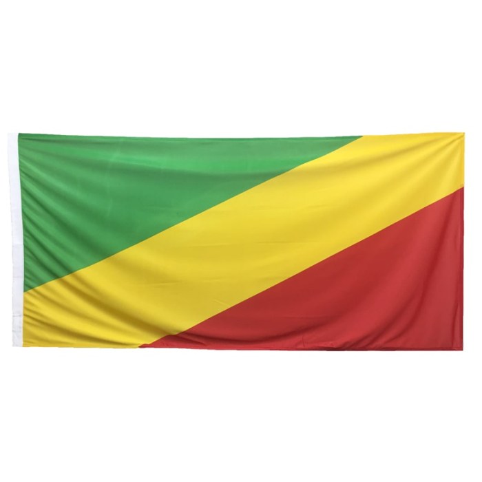 Congo (Republic of) Flag 1800mm x 900mm (Knitted)