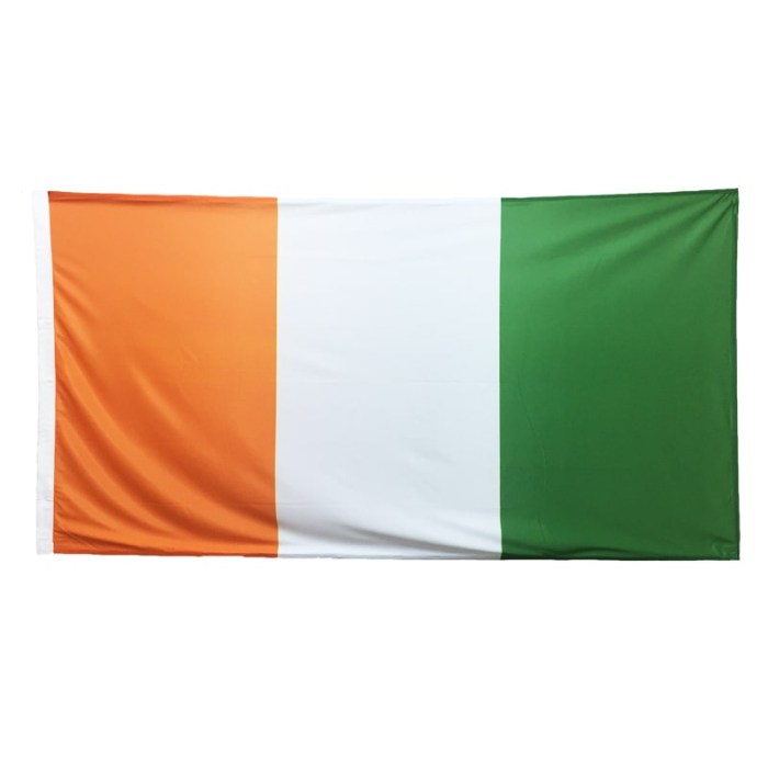 Cote D'lvoire Flag 1800mm x 900mm (knitted)
