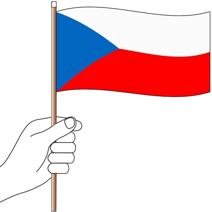 Czech Republic Hand Flag Handwaver