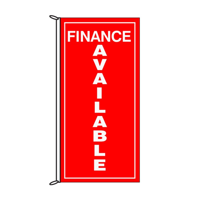 Finance Available Vertical Flag