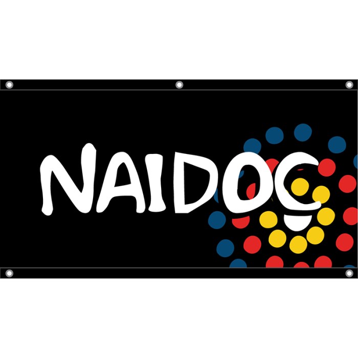 NAIDOC Flag with Eyelet finish