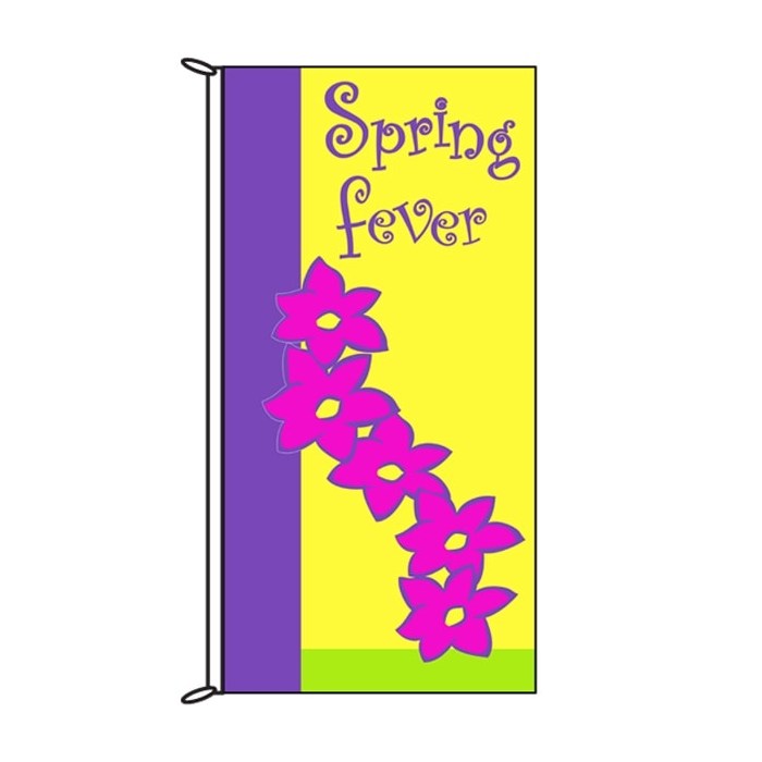Spring Flag Spring Fever Pink 900mm x 1800mm (Knitted)