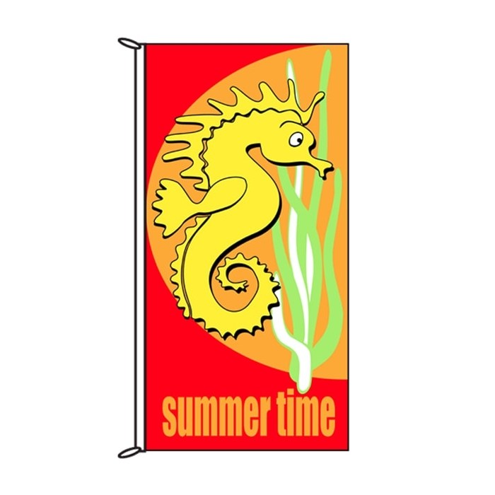 Summer Time Seahorse Flag 900mm x 1800mm (Knitted)