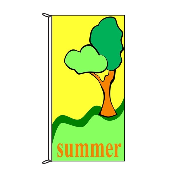 Summer Time Tree Flag 900mm x 1800mm (Knitted)