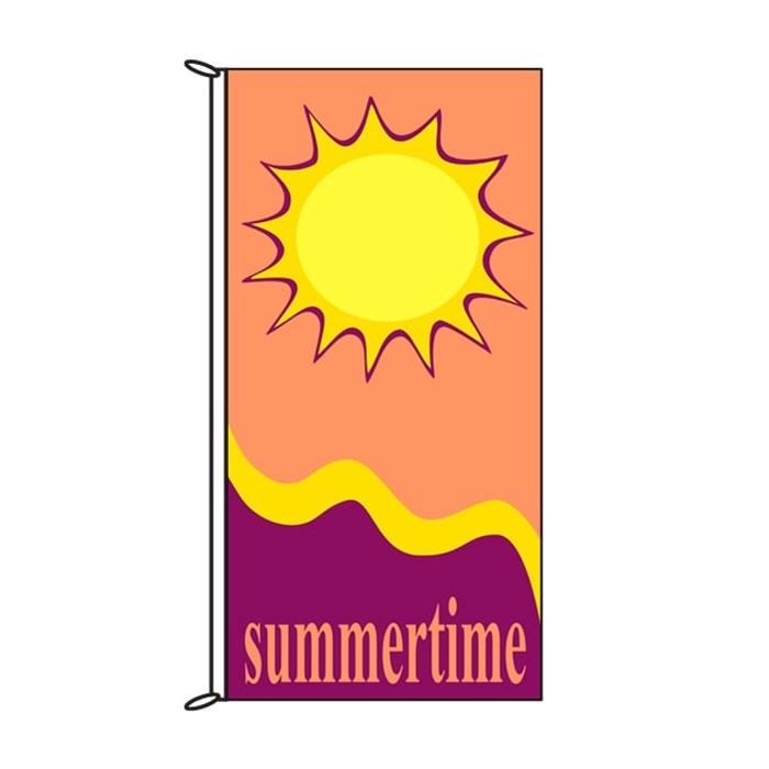 Summer Time Sun Flag 900mm x 1800mm (Knitted)