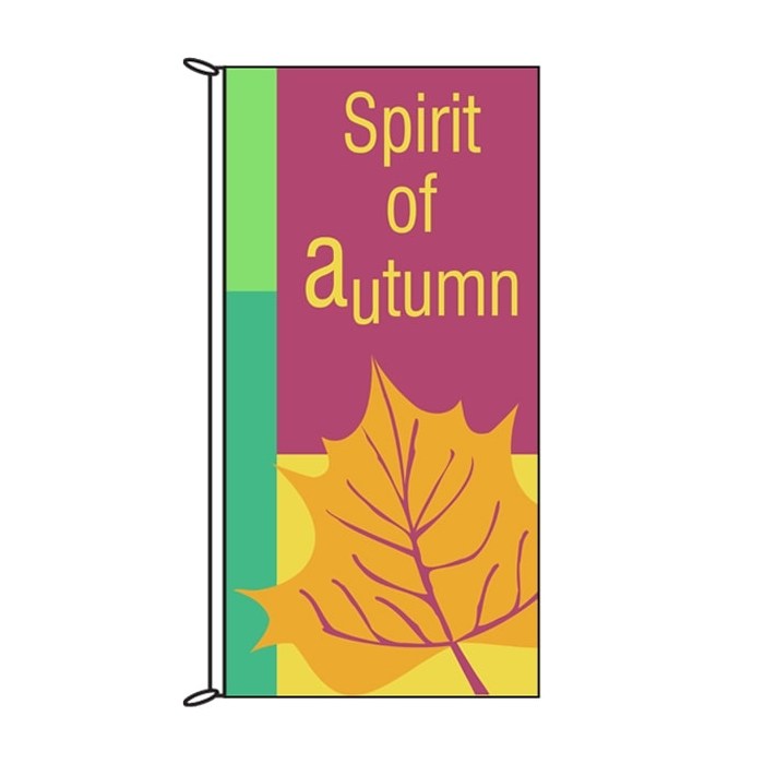 Autumn Flag -Spirit of Autumn 900mm x 1800mm (Knittted)