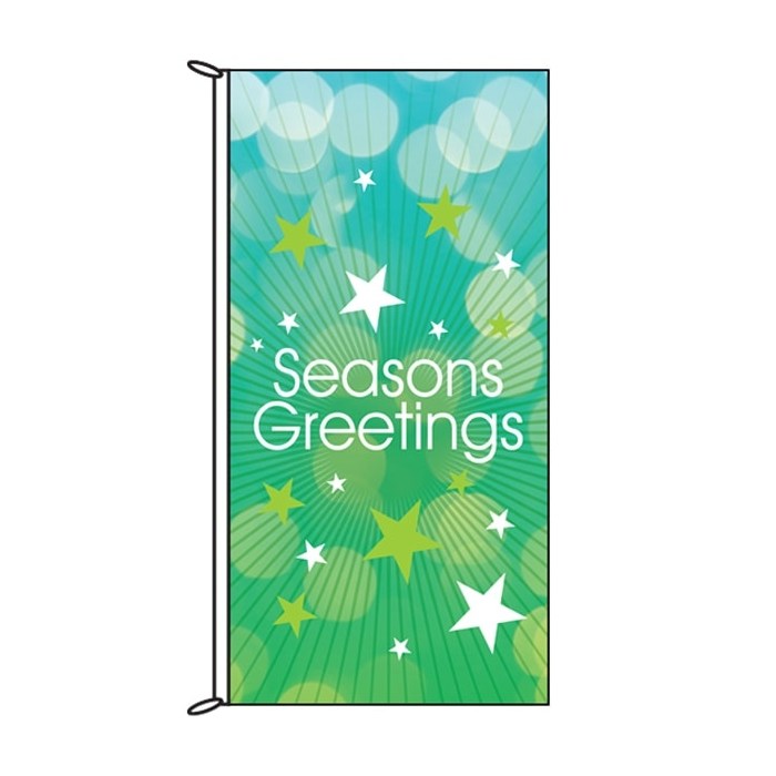 Seasons Greetings Green flag
