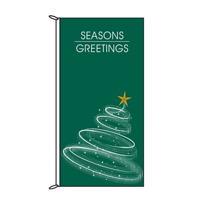 Seasons Greetings Green flag