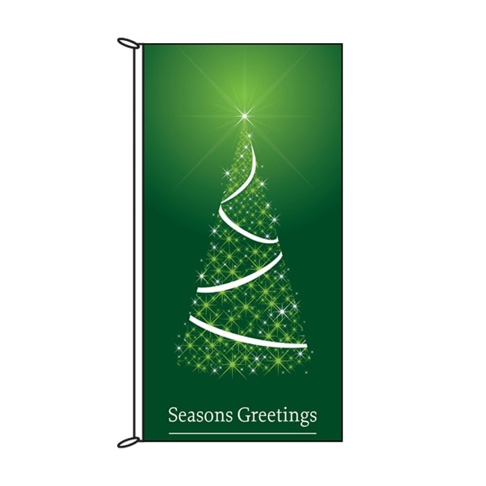 Seasons Greetings Green Flag