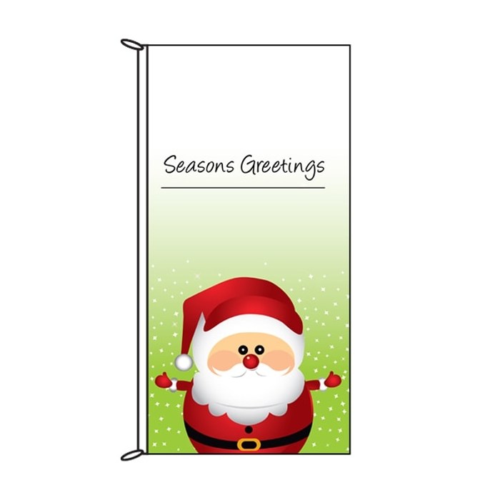 Seasons Greetings Santa Flag (67)