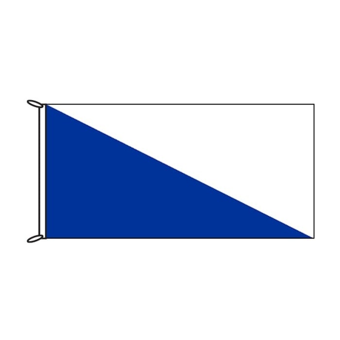 Royal Blue and White Flag