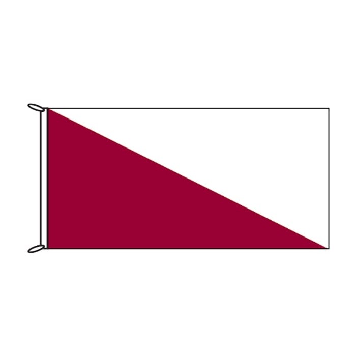 Maroon and White Flag