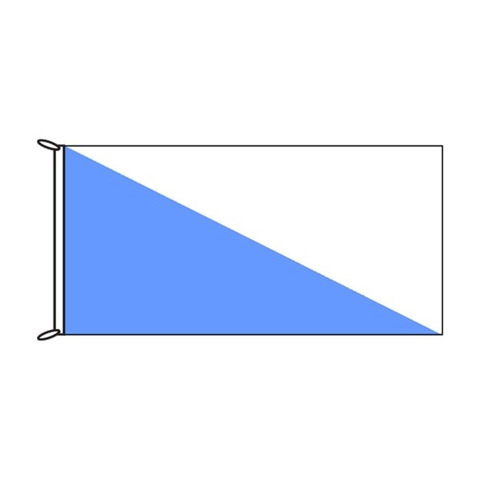 Mid Blue and White Flag