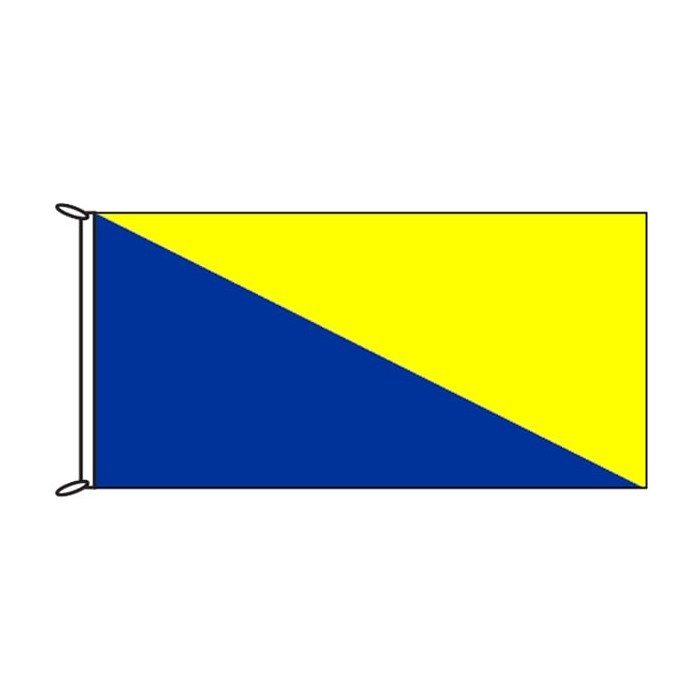 Royal Blue and Yellow Flag