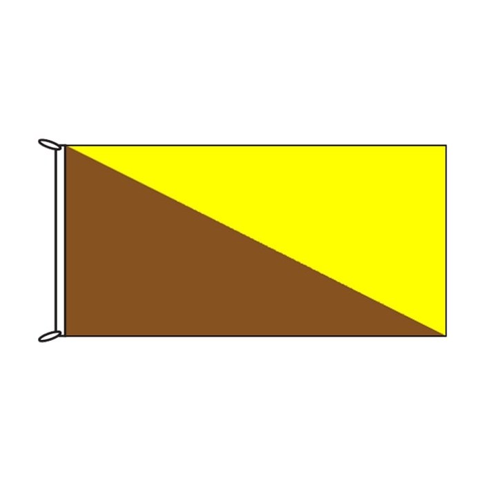 Brown and Yellow Flag