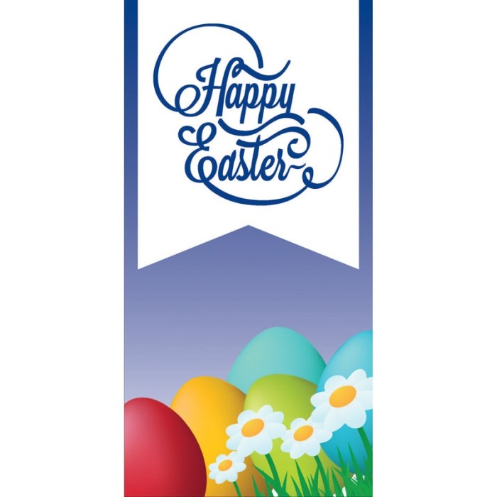 Easter 6B Flag 900mm x 1800mm (Knitted)