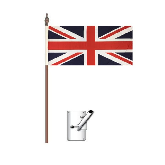 England Flag Bracket and Pole Kit 900mm x 450mm (Knitted)