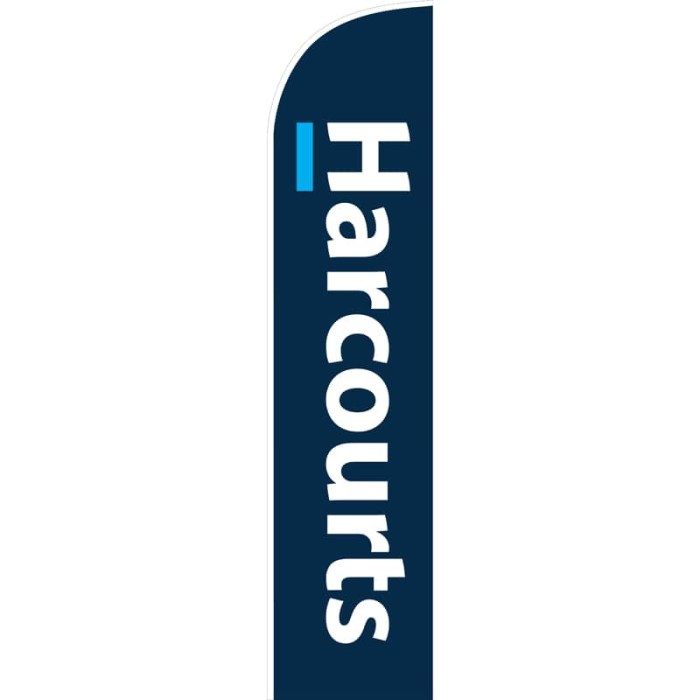 Harcourts Corporate Feather Flag 650mm x 3000mm