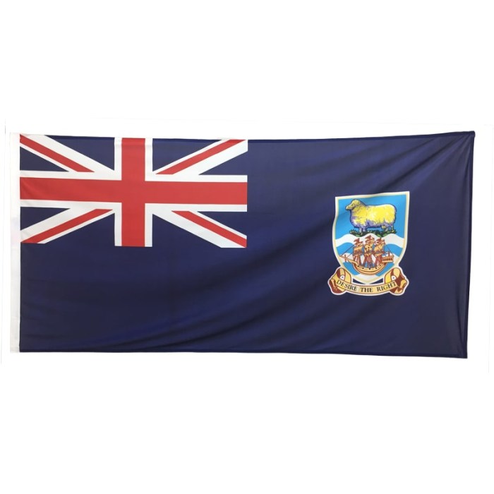 Falkland Island Flag 1800mm x 900mm (Knitted)