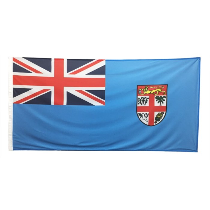 Fiji Flag 1800mm x 900mm (Knitted)