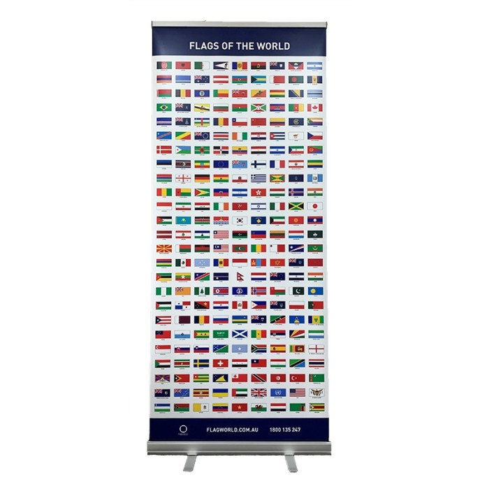 Flags of the World Pull Up Banner.