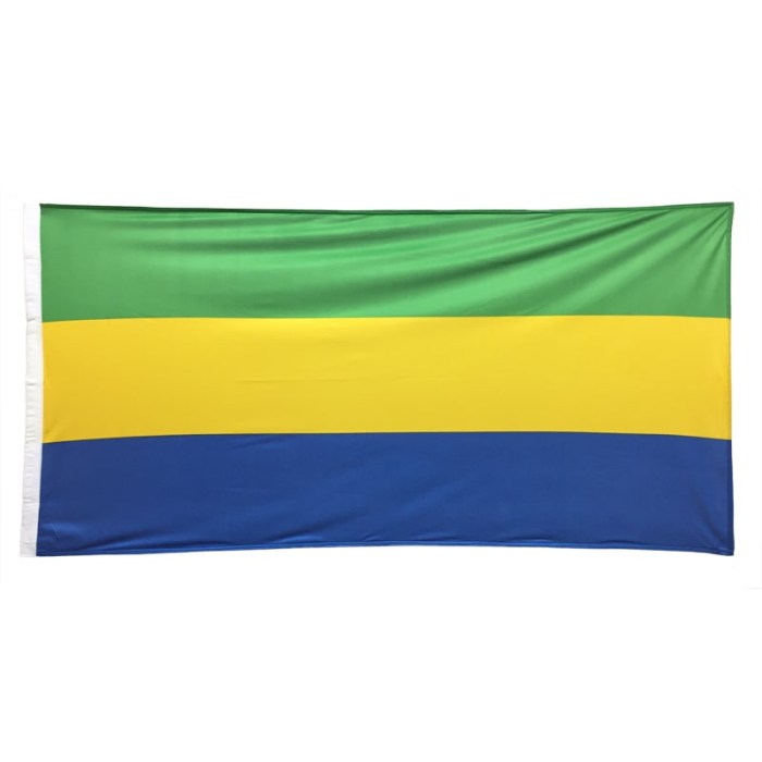 Gabon Flag 1800mm x 900mm (Knitted)