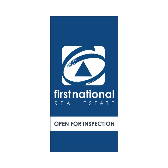 First National Reverse Logo Open Inspection