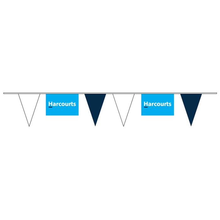 Harcourts Corporate Bunting Cyan