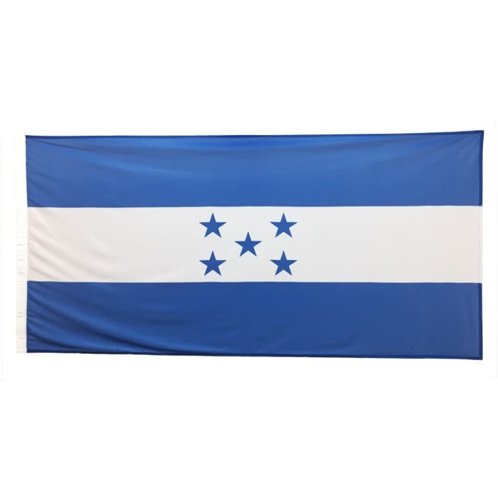 Honduras Flag 1800mm x 900mm (Knitted)