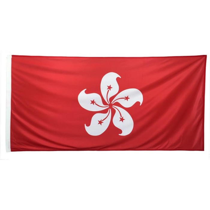 Hong Kong flag 1800mm x 900mm (Knitted)