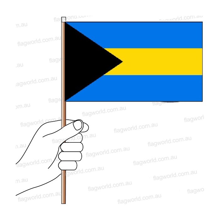 Bahamas Hand Flag Handwaver