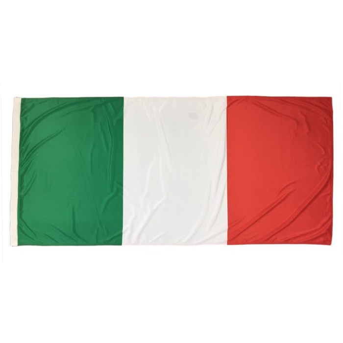 Italian Flag 1800mm x 900mm (Fully Sewn, Vertical Sleeve)