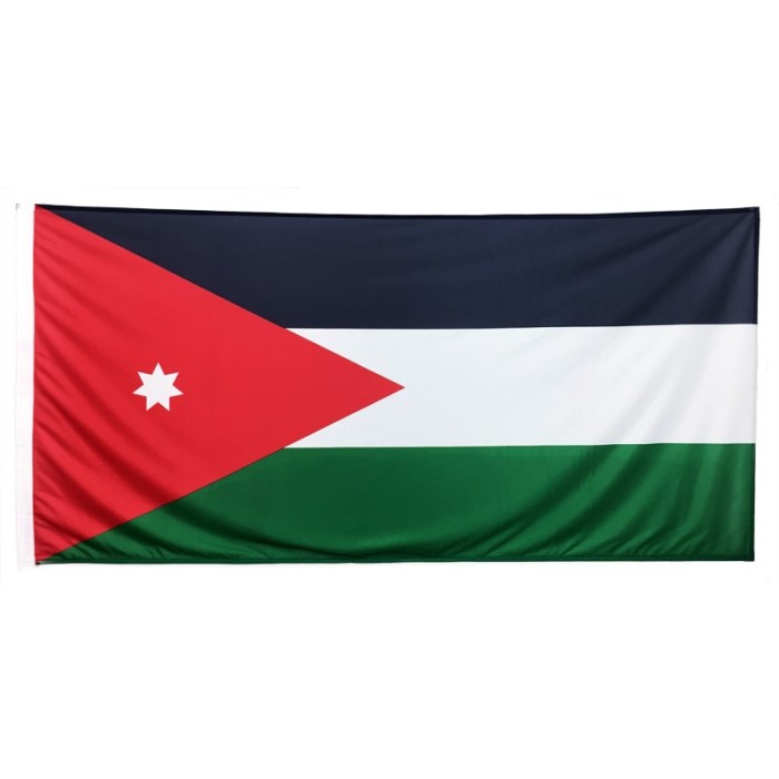 Jordan Flag 1800mm x 900mm (Knitted)