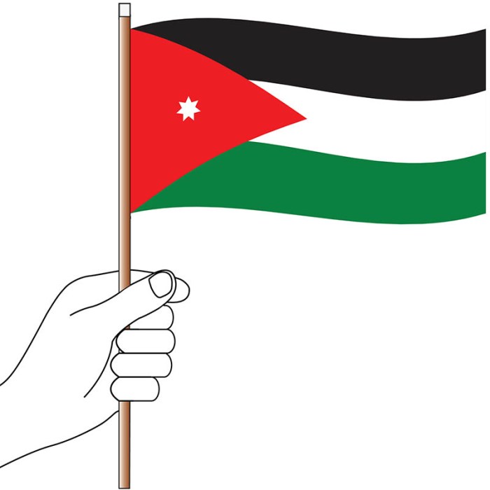 Jordan Hand Flag Handwaver