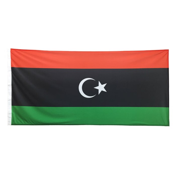 Libya Flag 1800mm x 900mm (Knitted)
