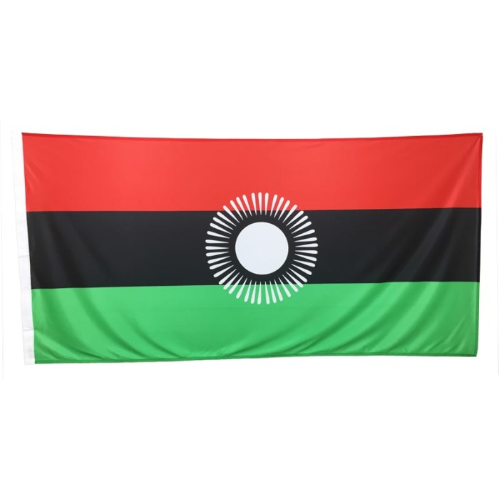 Malawi Flag  (design effective from 2010-2012)