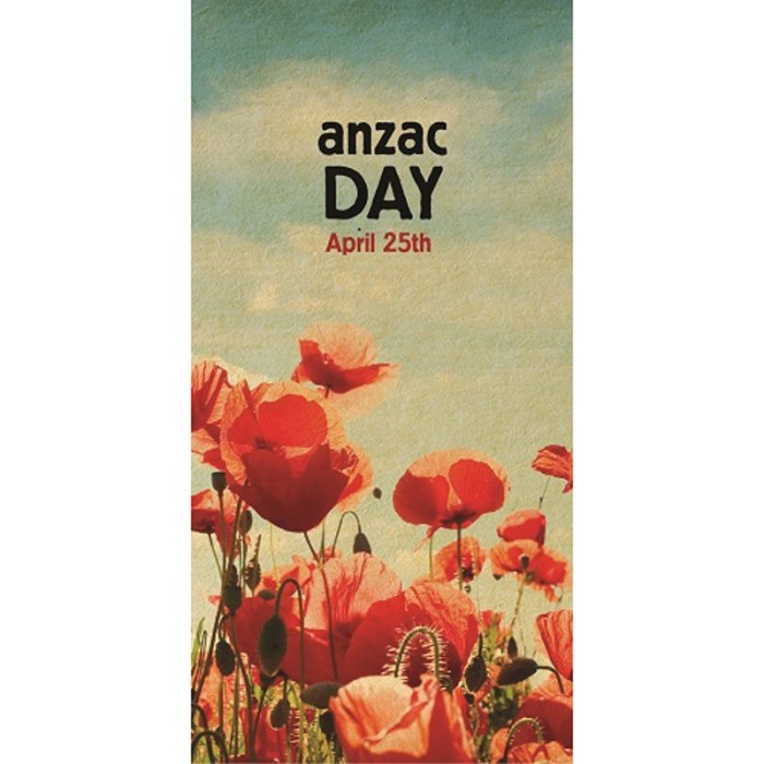 ANZAC Day Flag - Poppies and Sky (39)
