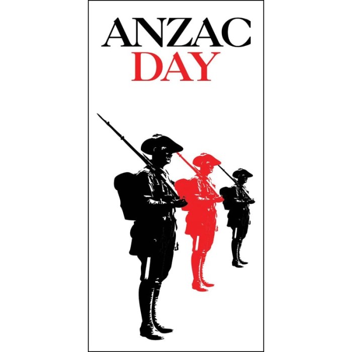 ANZAC Day Flag  - Three Soliders (40)