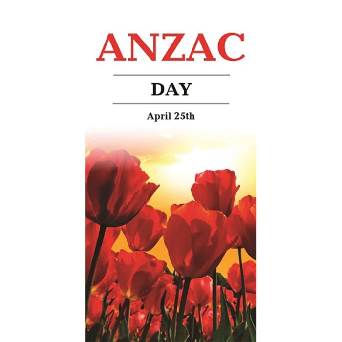 ANZAC Day Flag  - Poppies in Field (41)