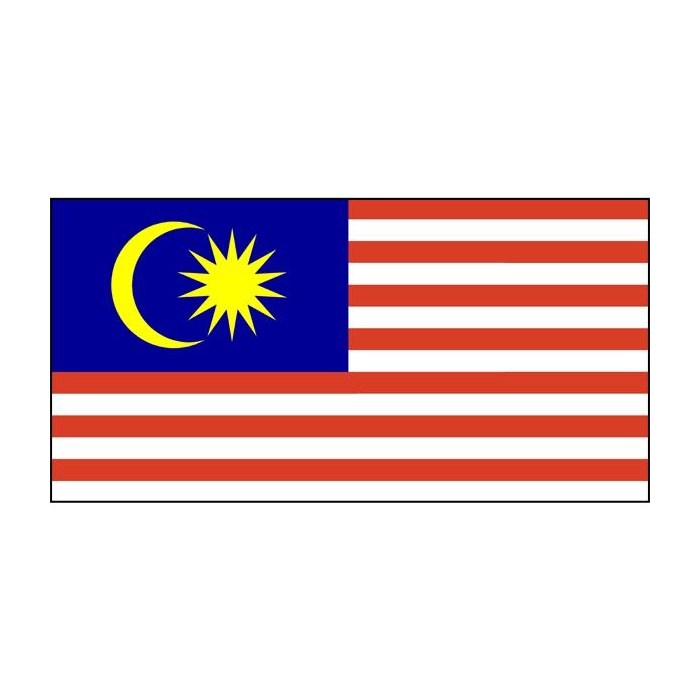 Malaysia hand sewn flag, Malaysia fully sewn flag
