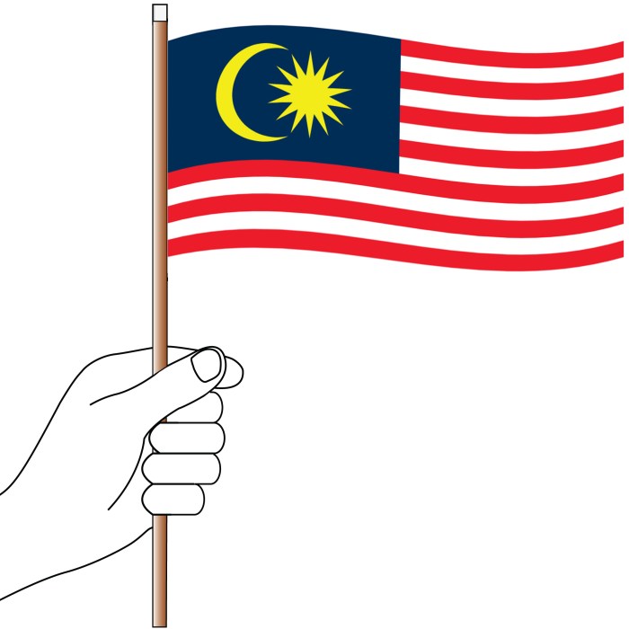 Malaysia Hand Flag Handwaver