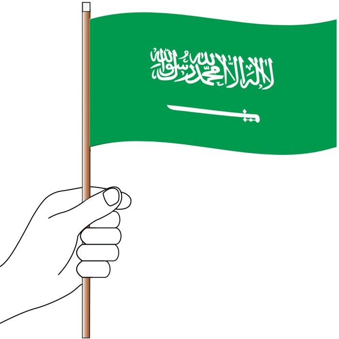 Saudi Arabia Hand Flag Handwaver