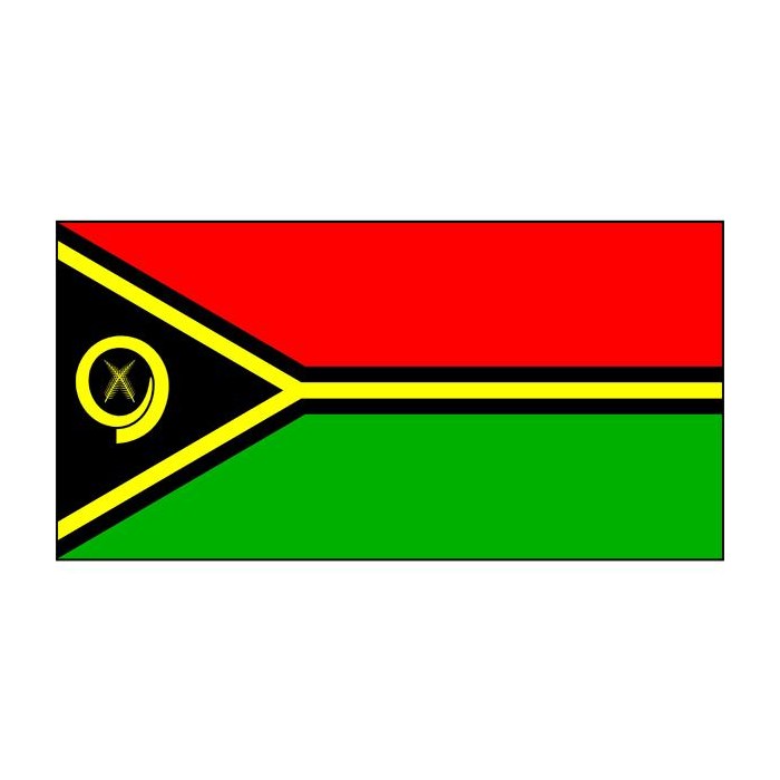 Vanuatu flag - woven polyester