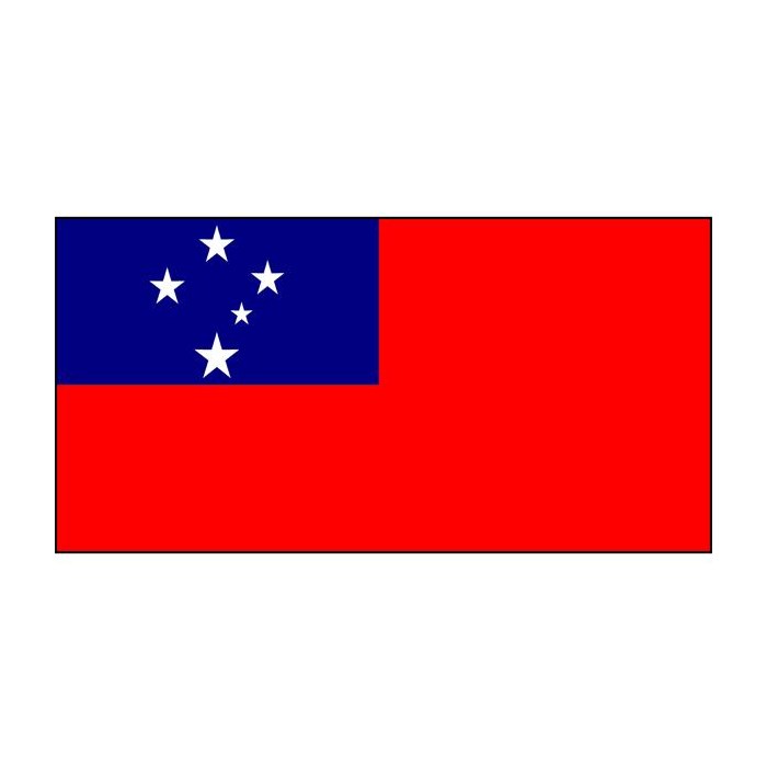 Samoan Flag 1800mm x 900mm (Knitted)