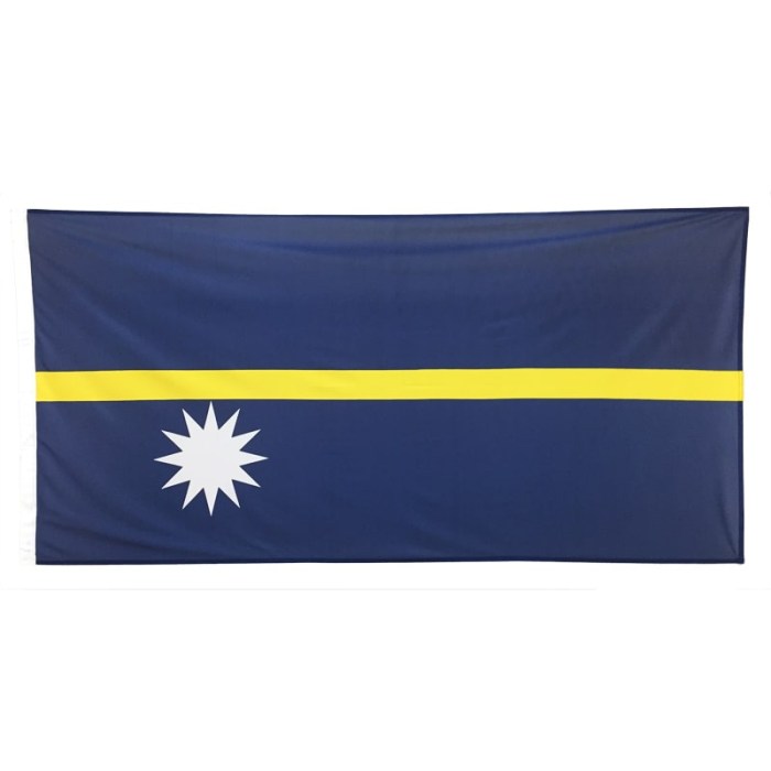 Nauru Flag 1800mm x 900mm (Knitted)