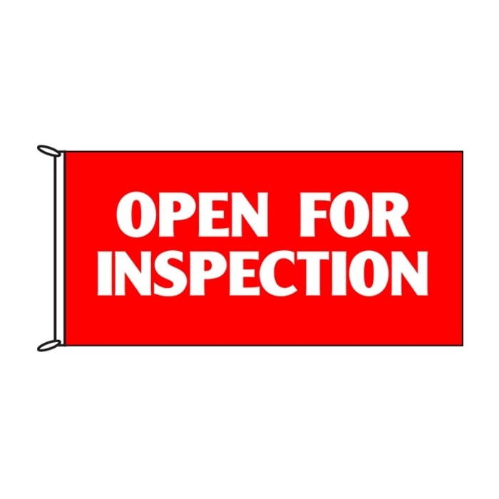 Open for Inspection Flag