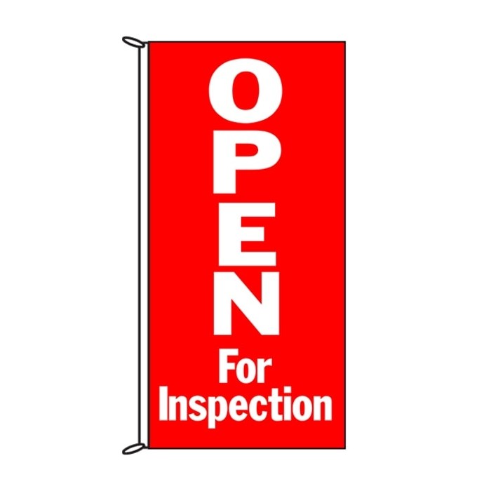 Open For Inspection Flag