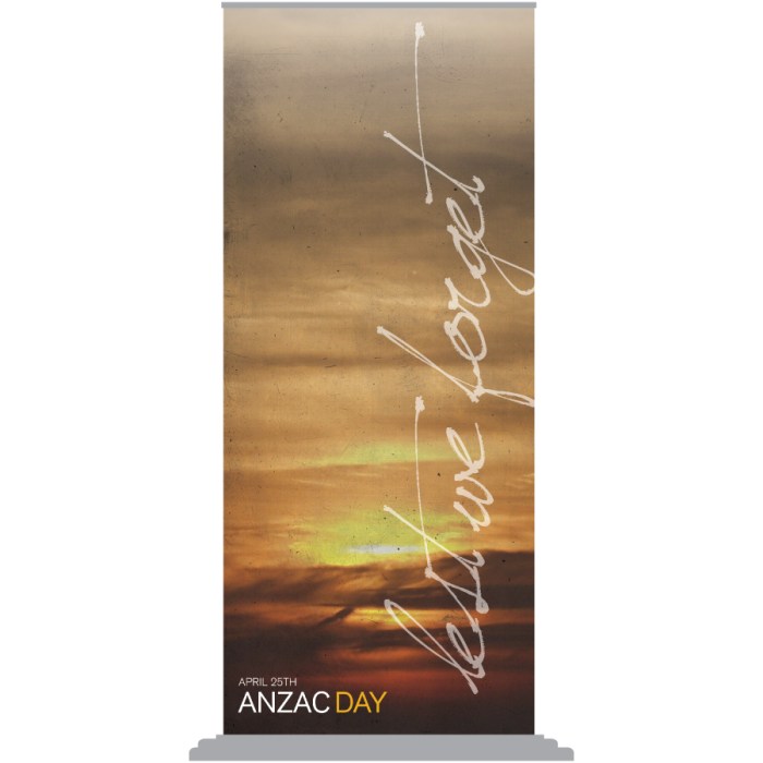 ANZAC Pull Up Banners - Standard Base