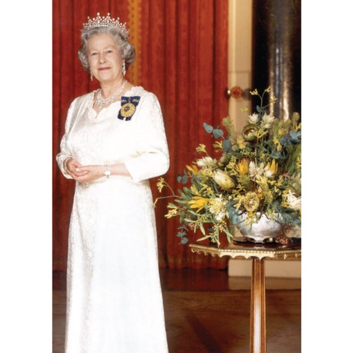 Portrait of the Queen - Pull Up Banner (A4 sized)